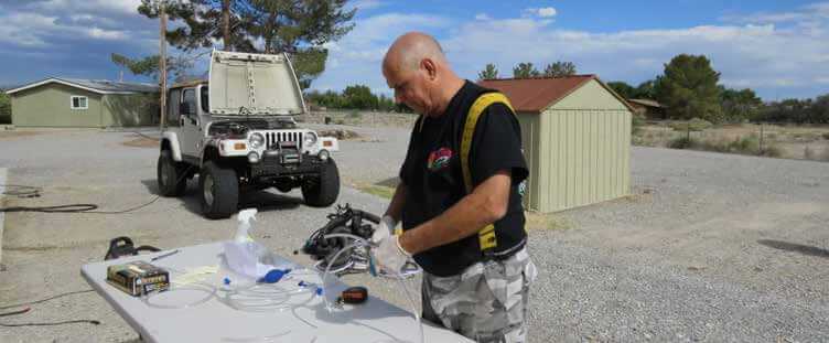 Battery Maintenance - bus conversion photo
