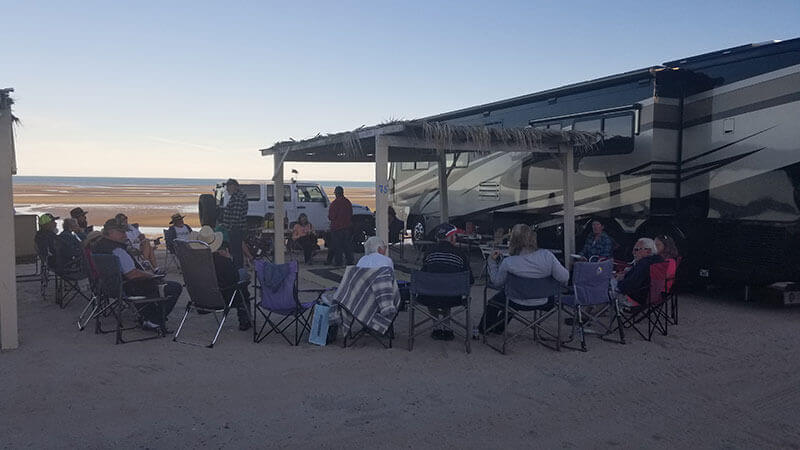 Happy Hour at Pete’s Camp