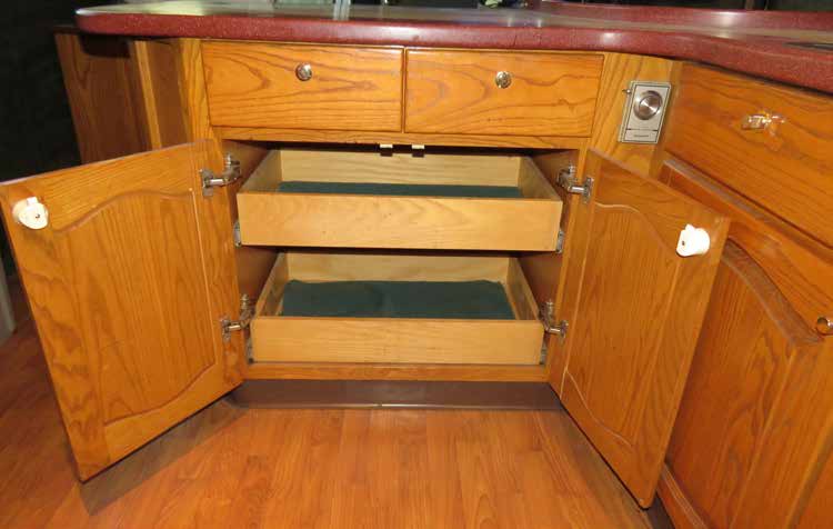 Laundry in a Bus - bus conversion photo