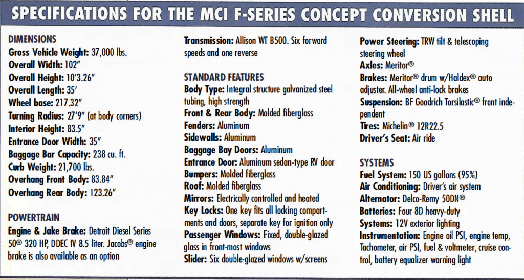 MCI’s New F-Series Concept Shell - bus conversion photo