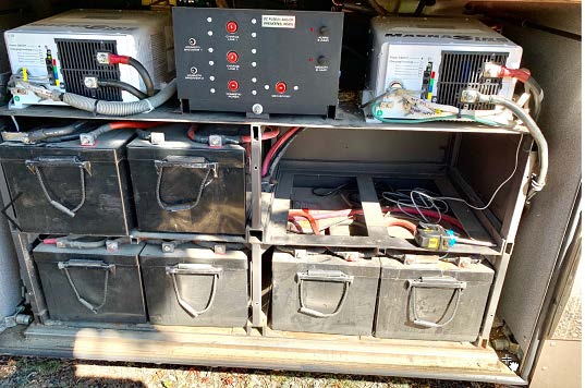 Best of Both Worlds – Combining Lead-acid and Lithium Batteries in your Bus Conversion RV - bus conversion photo