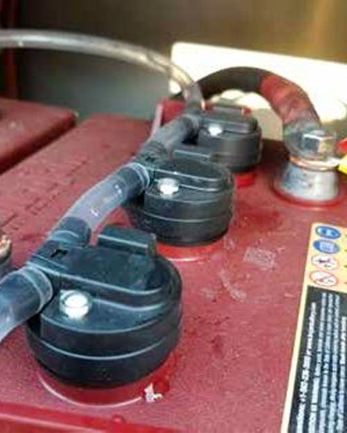 Battery Maintenance - bus conversion photo