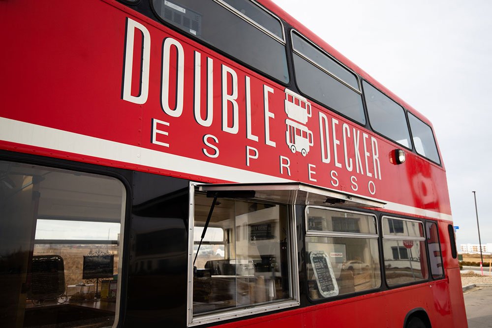 The Double-Decker Espresso Bus (1989) Leland Olympian - bus conversion photo