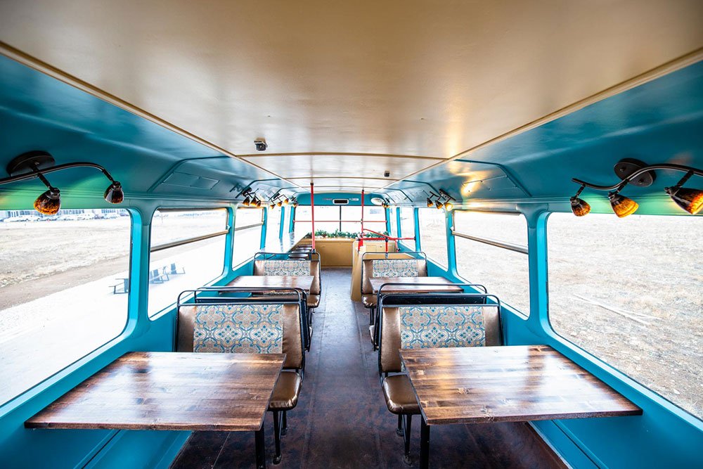 The Double-Decker Espresso Bus (1989) Leland Olympian - bus conversion photo