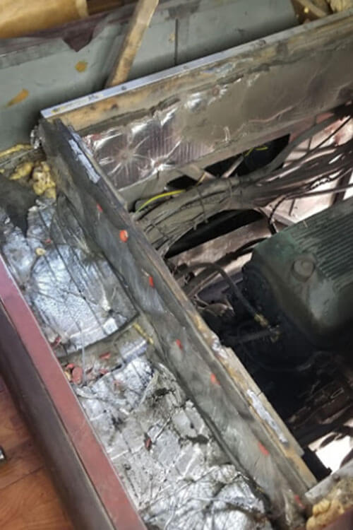 Keeping the Bus Bedroom Cool – Using EHP Rollboard Insulation - bus conversion photo