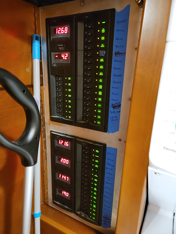 Blue Seal 12V/120V Breaker Panel.