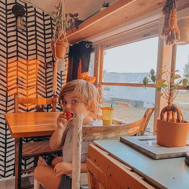 Arbour Season – A 1991 Blue Bird Skoolie - bus conversion photo