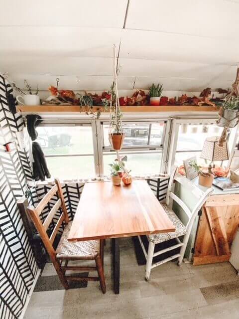 Arbour Season – A 1991 Blue Bird Skoolie - bus conversion photo