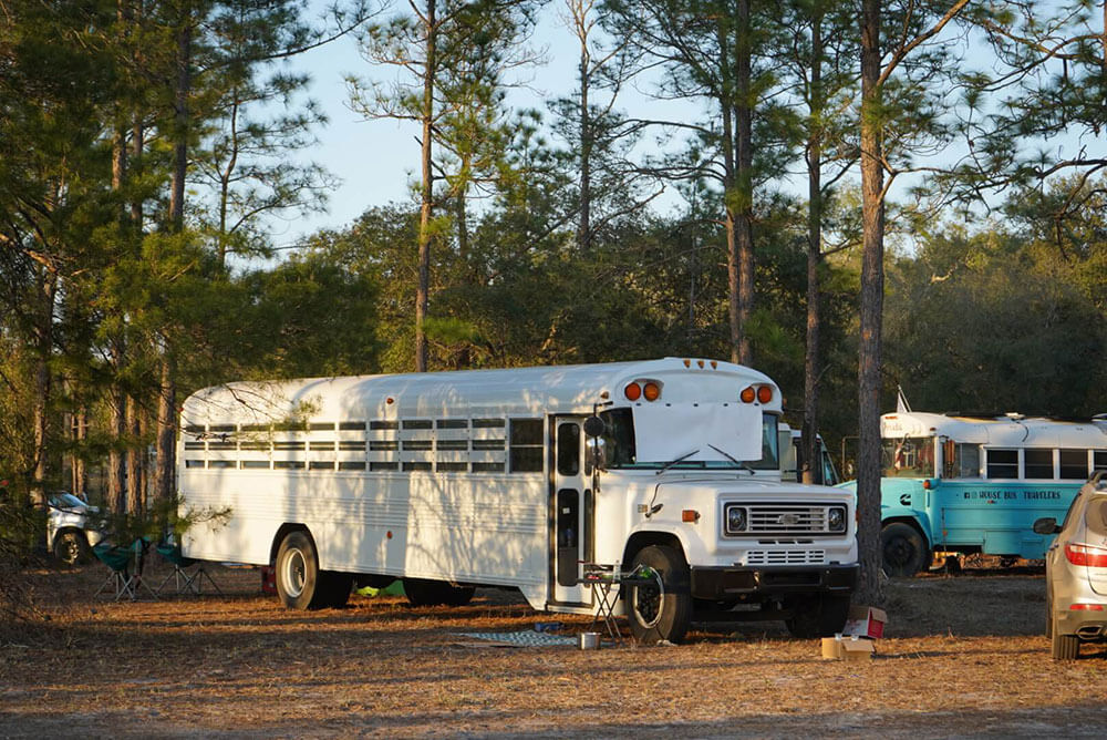 Skoolie Swarm 2022 - bus conversion photo