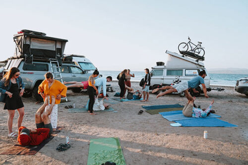 Buses, Vans, and Nomads in Baja! Escapar a la Baja, Cuatro - bus conversion photo