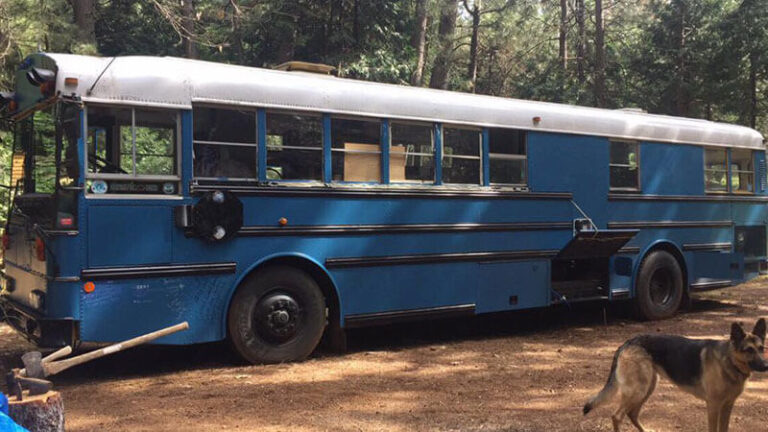 The Enterprise - A 1995 Thomas MVP Saf-T-Liner (Skoolie) - bus conversion photo