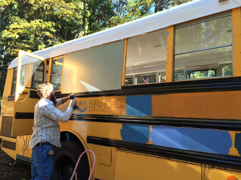 The Enterprise - A 1995 Thomas MVP Saf-T-Liner (Skoolie) - bus conversion photo