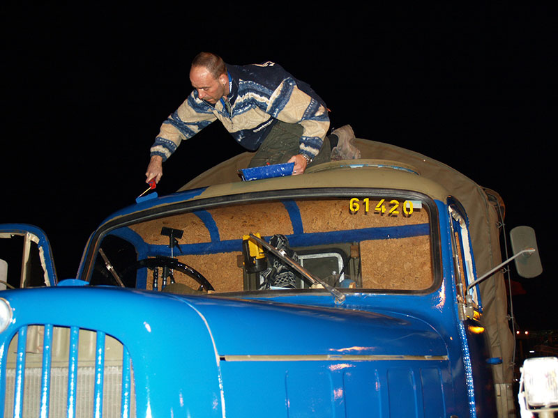 On The Road In A Converted Swiss Army Truck  - bus conversion photo