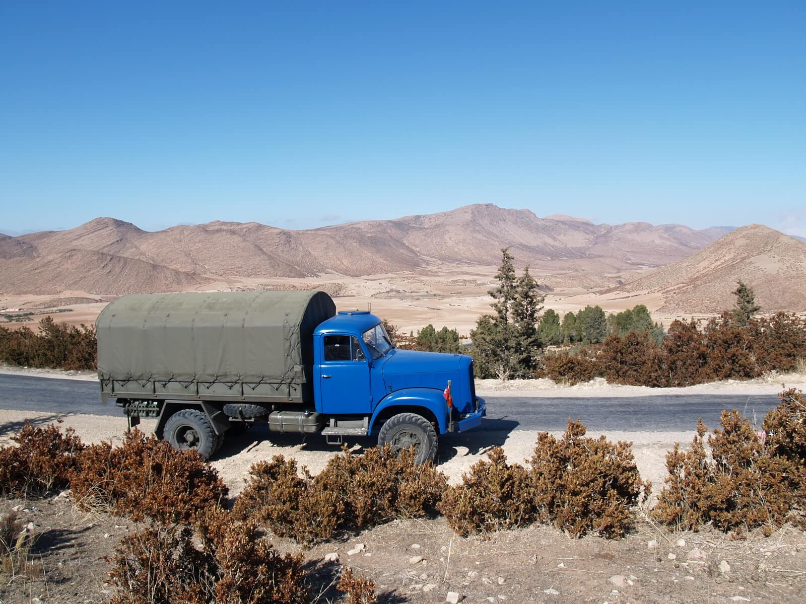 On The Road In A Converted Swiss Army Truck  - bus conversion photo