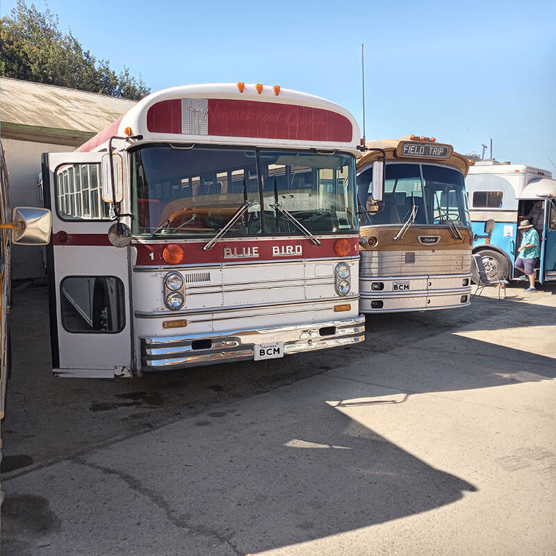 The Pacific Bus Museum 2022 Open House - bus conversion photo
