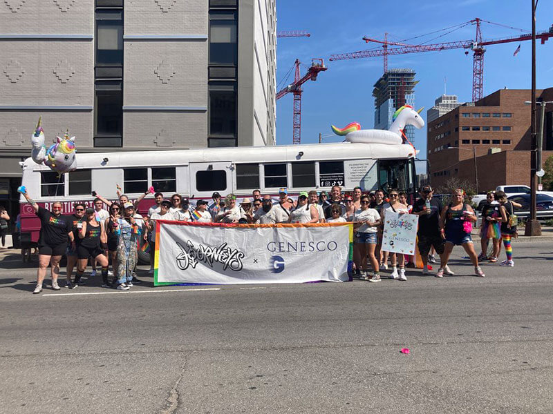 Atticus’ first corporate sponsorship at Pride
Nashville (June 2022).