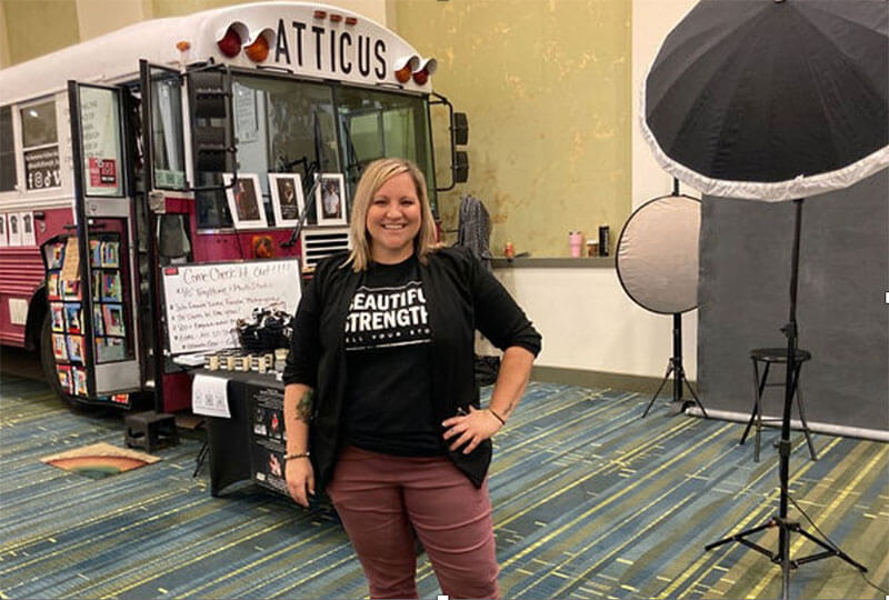 Atticus’ first night staying in a hotel while Annette speaks at the Women Lead Change Conference in Cedar Rapids, Iowa April 2022.