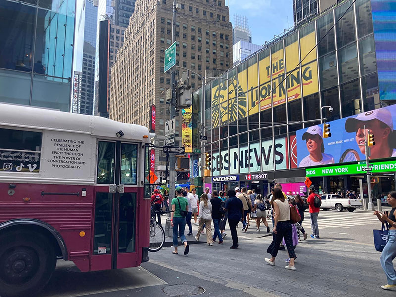 Atticus made it to Broadway. New York City
(September 2022).