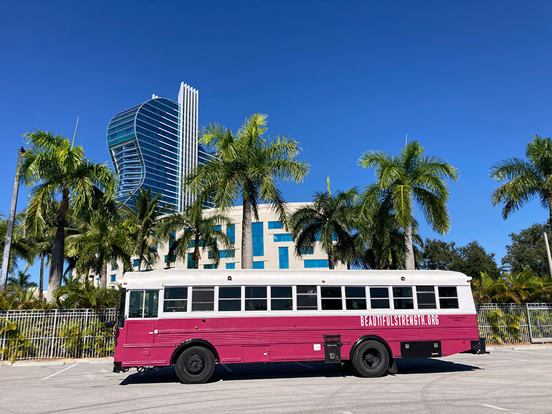 Staying in warm temperatures in Miami, Florida (December 2021).