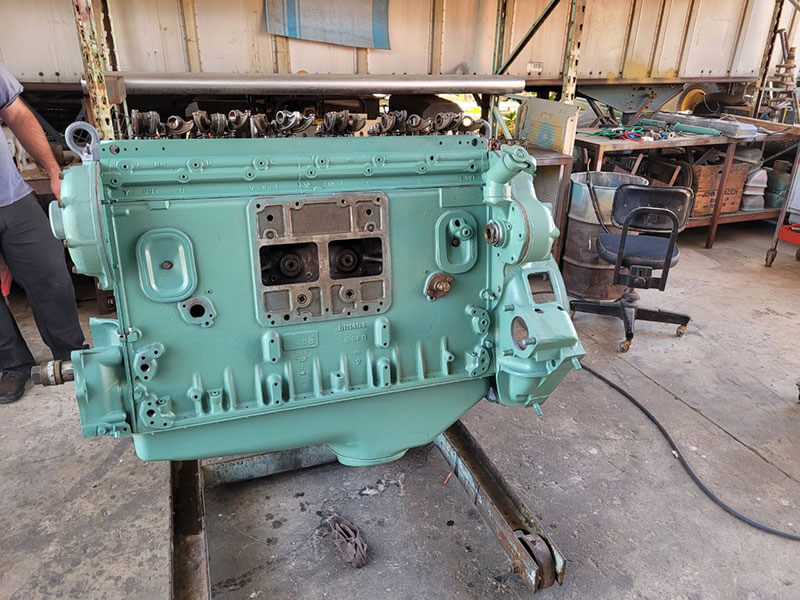 The engine is coming together.