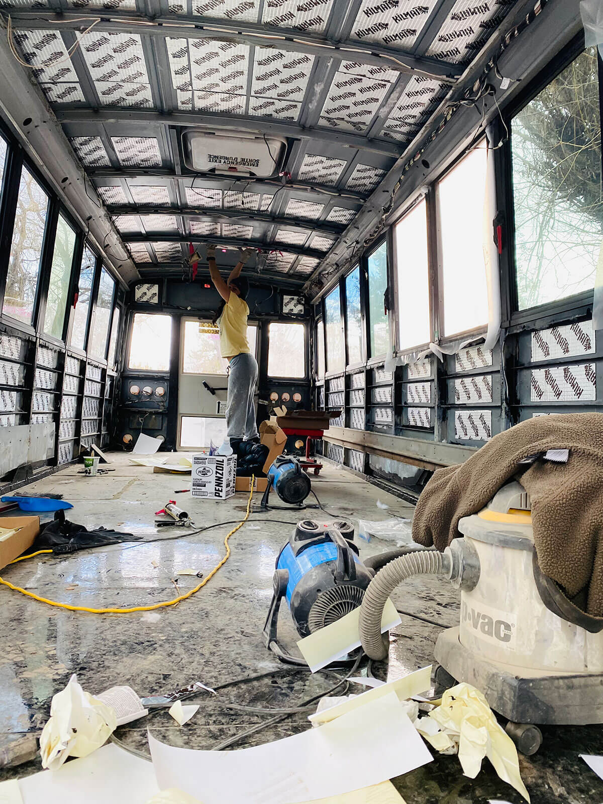 Kruzin’ in the Kraken - A 2013 Thomas Freightliner Skoolie - bus conversion photo