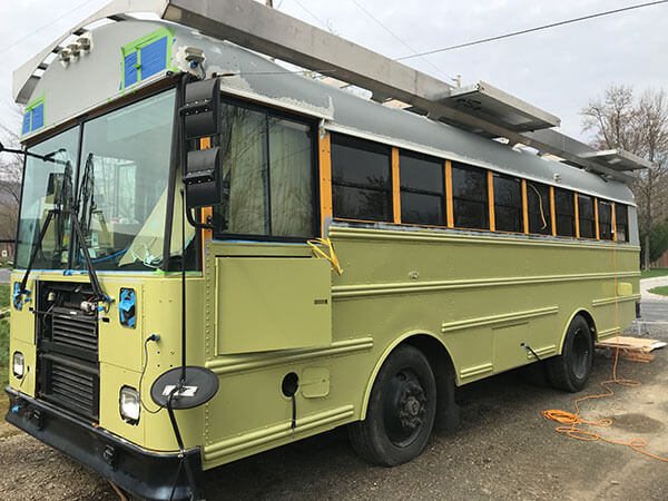 The Sasquatters – A 2003 Thomas EF Skoolie - bus conversion photo