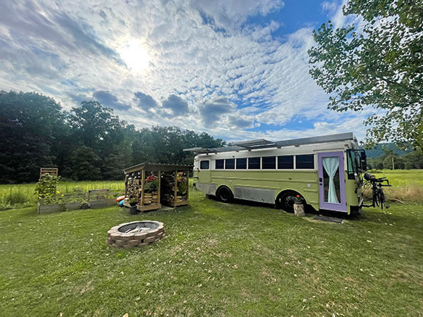 The Sasquatters – A 2003 Thomas EF Skoolie - bus conversion photo