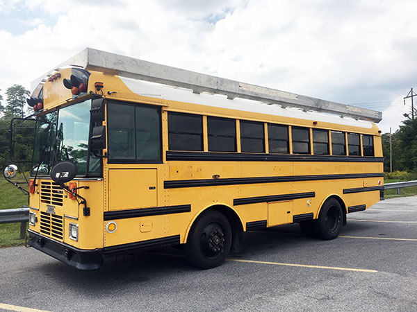 The Sasquatters – A 2003 Thomas EF Skoolie - bus conversion photo