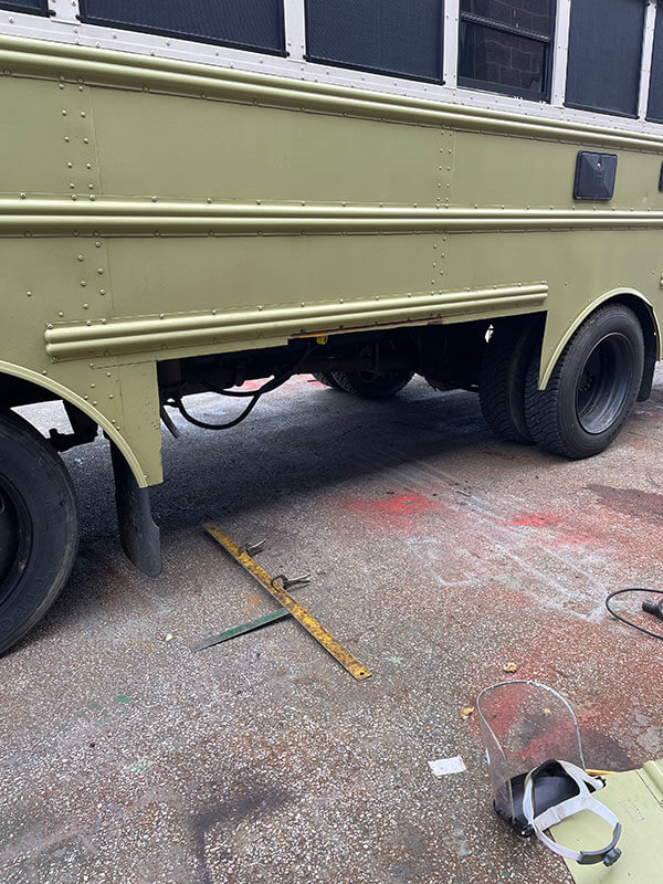 The Sasquatters – A 2003 Thomas EF Skoolie - bus conversion photo