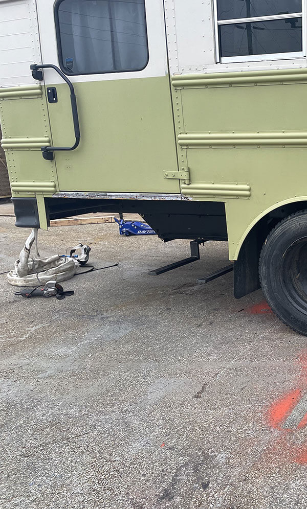 The Sasquatters – A 2003 Thomas EF Skoolie - bus conversion photo
