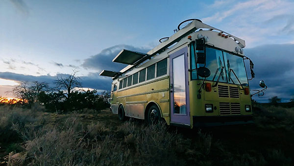 The Sasquatters – A 2003 Thomas EF Skoolie - bus conversion photo