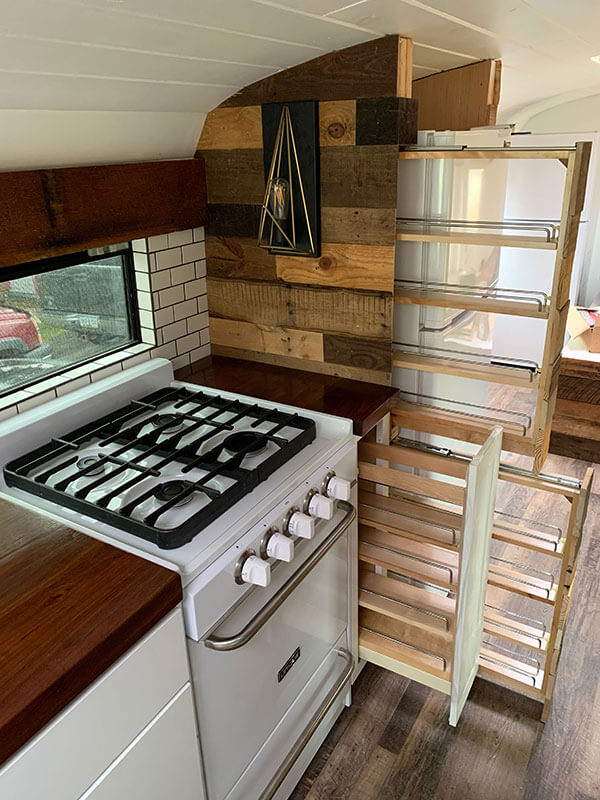 The Sasquatters – A 2003 Thomas EF Skoolie - bus conversion photo