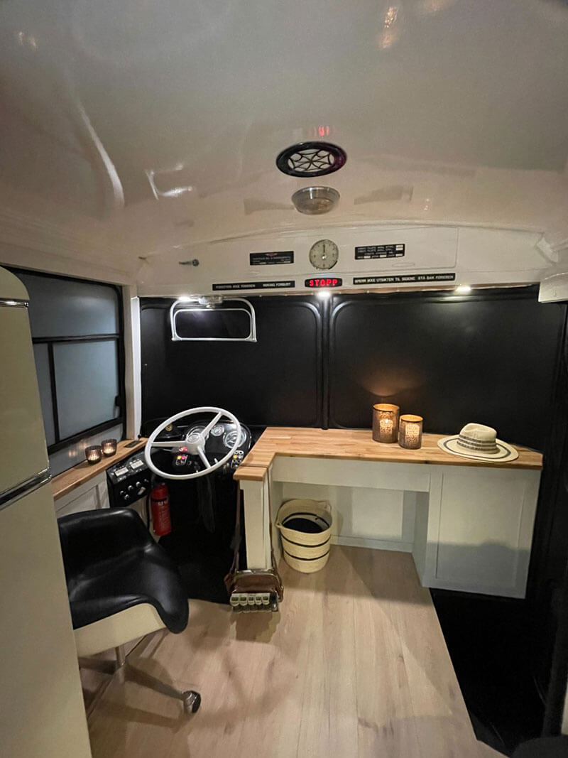 The Restoration and Conversion of a 1969 Volvo - bus conversion photo