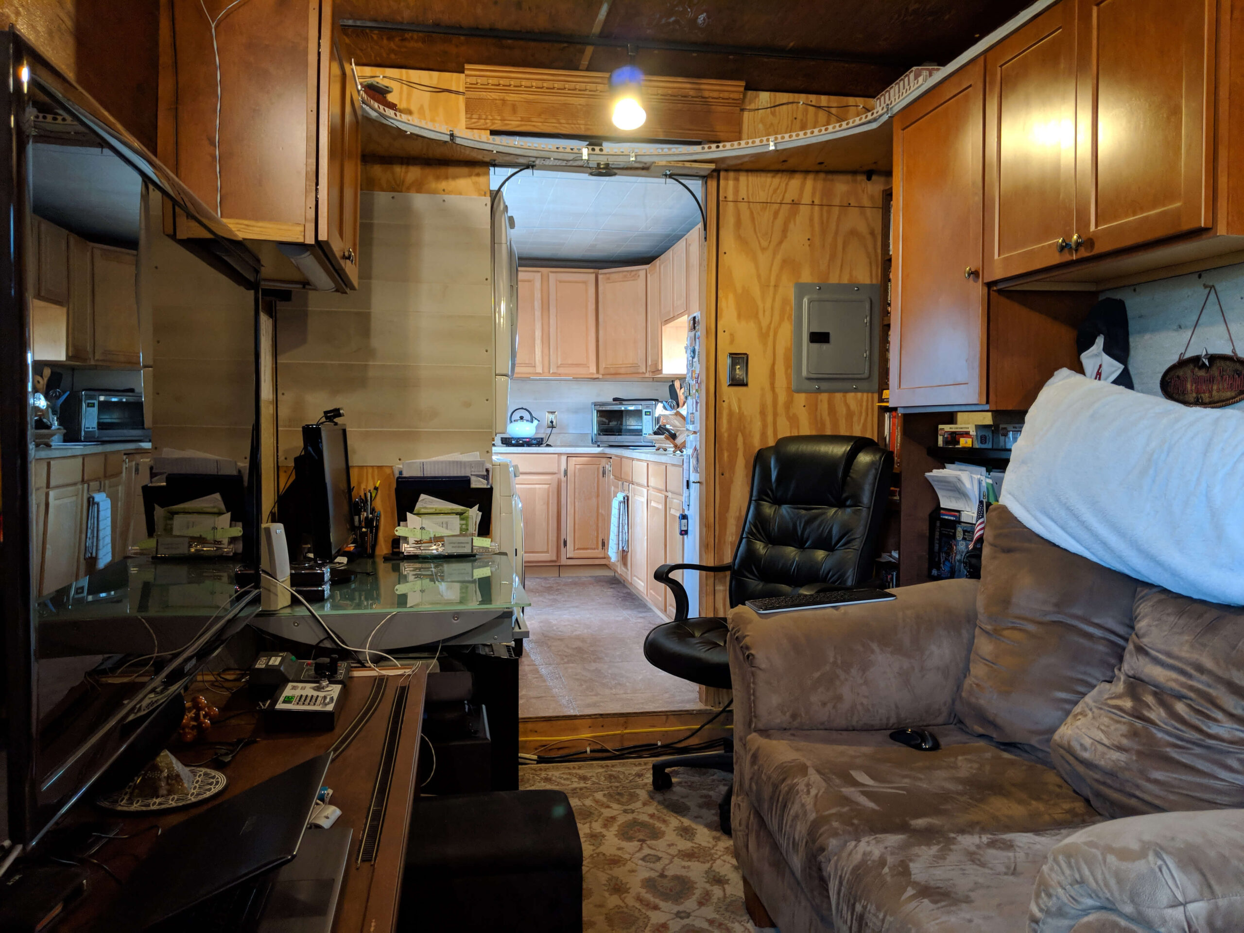 From Barracks Life to RV Life - bus conversion photo
