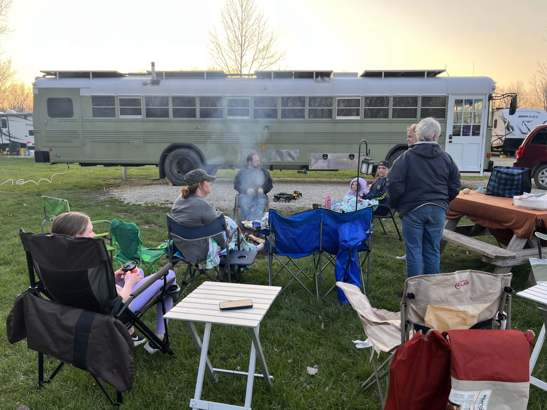 The Roaming Fowler Bus A 2004 Blue Bird All-American - bus conversion photo