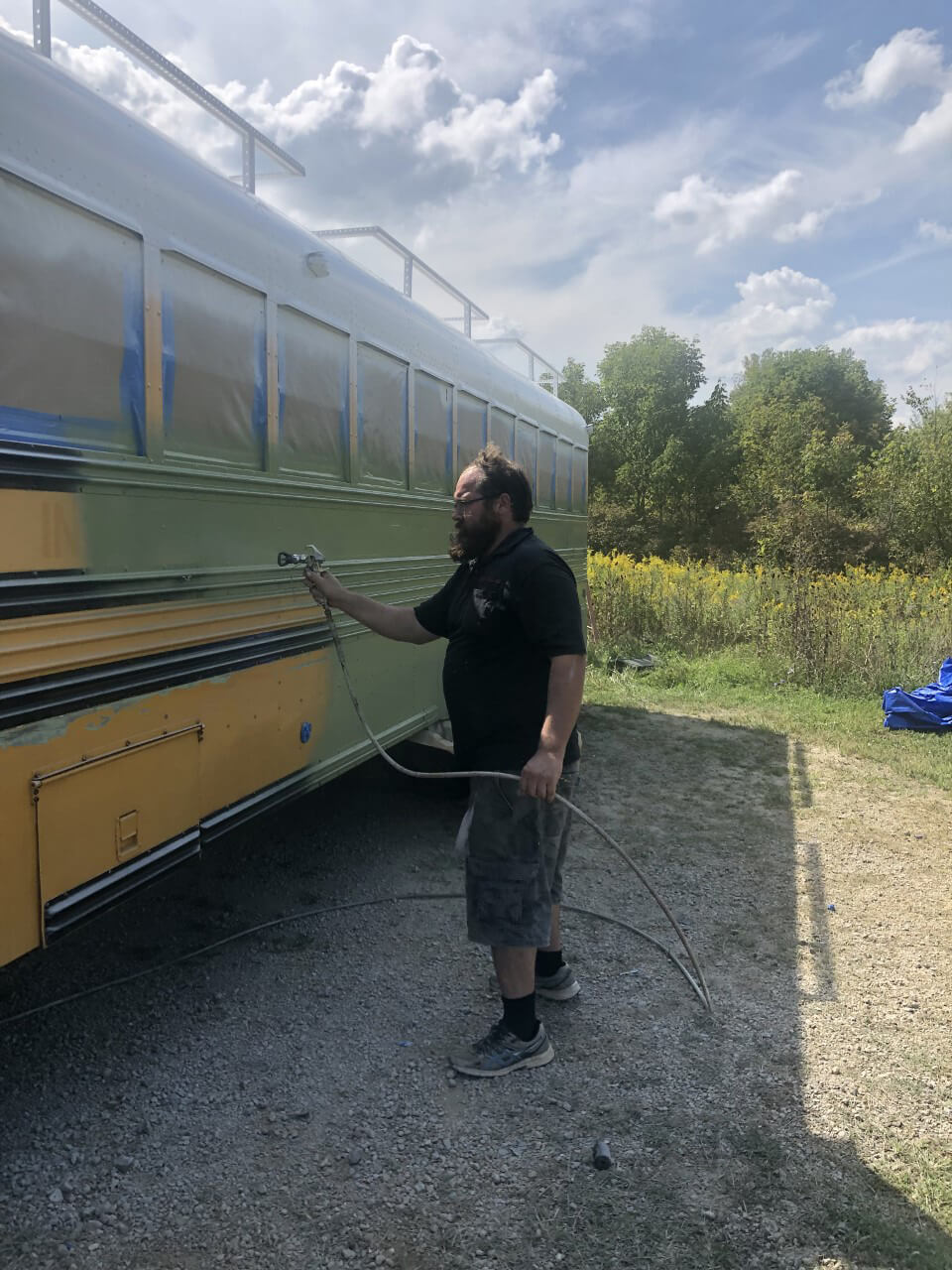 The Roaming Fowler Bus A 2004 Blue Bird All-American - bus conversion photo
