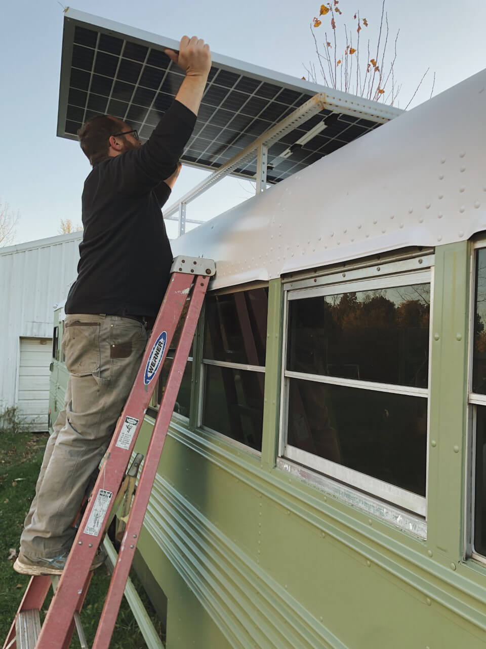 The Roaming Fowler Bus A 2004 Blue Bird All-American - bus conversion photo