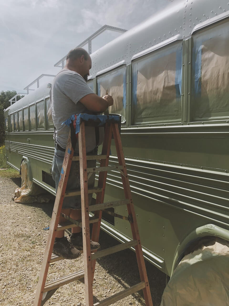 The Roaming Fowler Bus A 2004 Blue Bird All-American - bus conversion photo