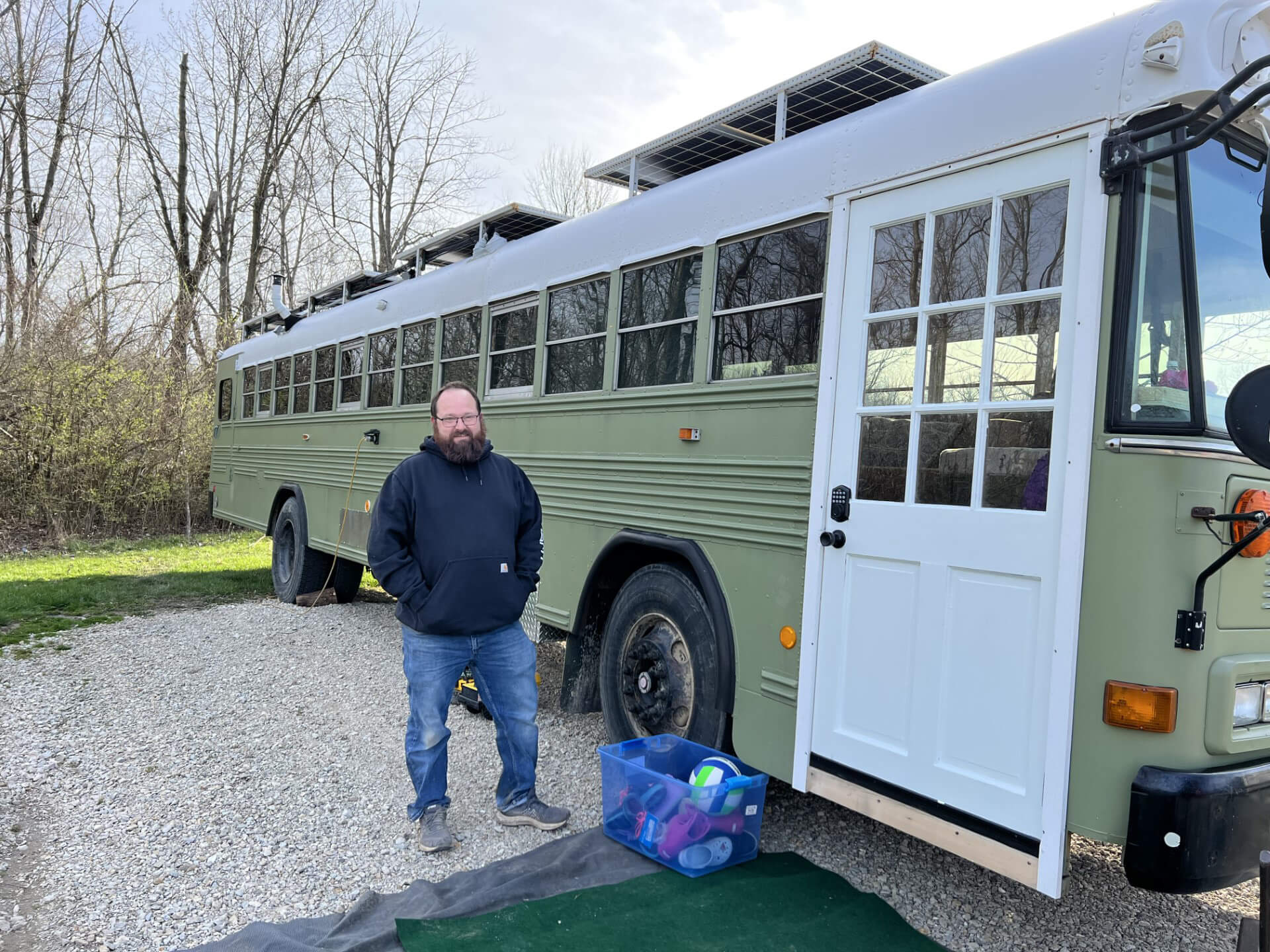 The Roaming Fowler Bus A 2004 Blue Bird All-American - bus conversion photo