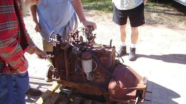 Replacement Engine as received. Donated by Don Petty of Phoenix.