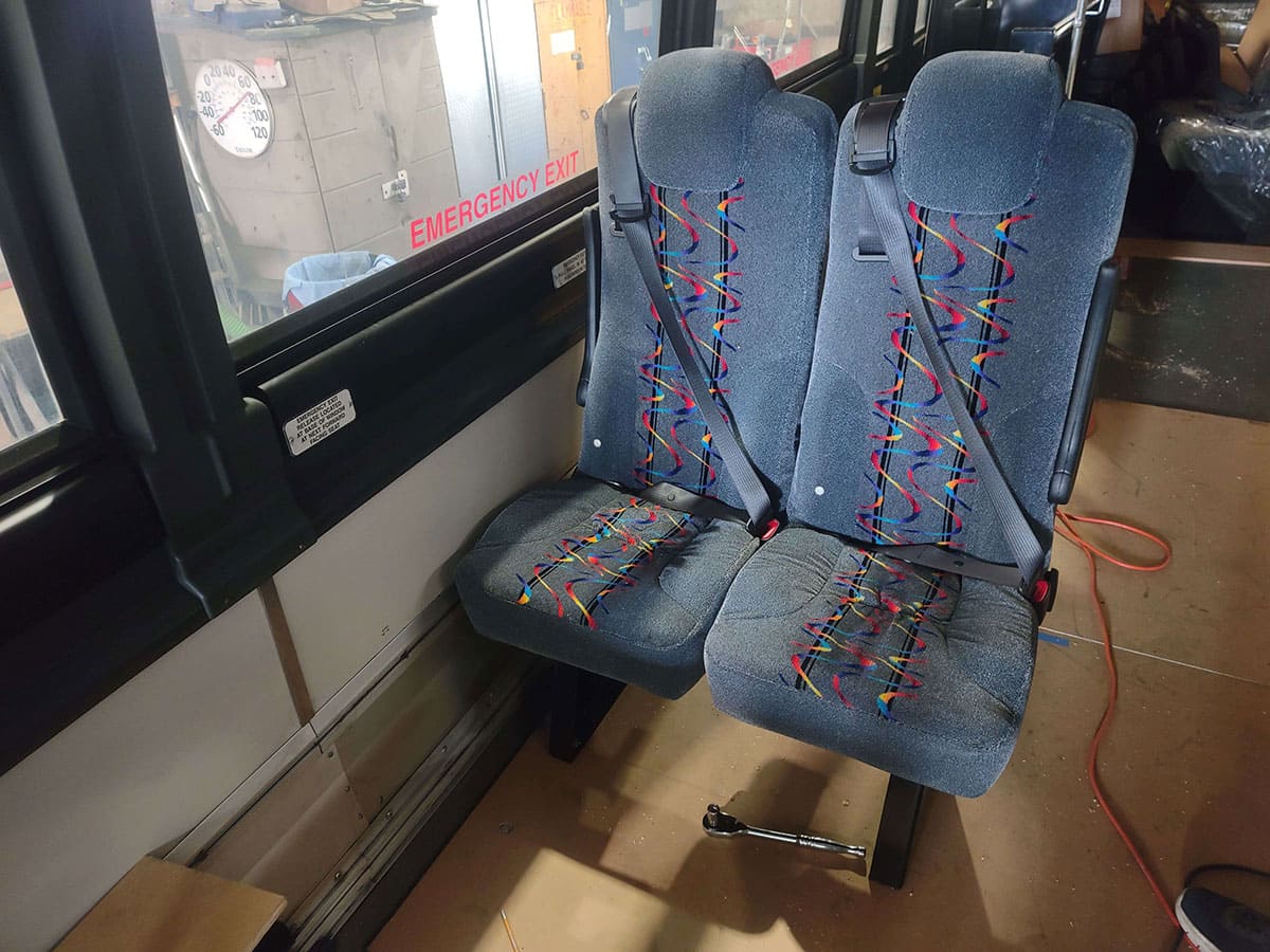 Seat installation.