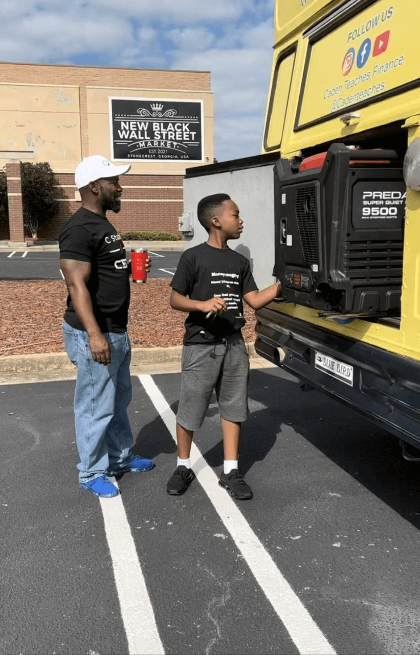 My dad taught me how to start the generator to get power while the bus engine is off.