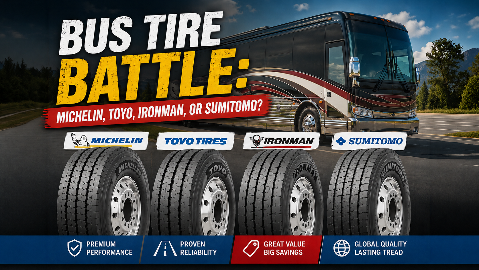 Bus Tire Battle Michelin Toyo | Bus Conversion Magazine photo