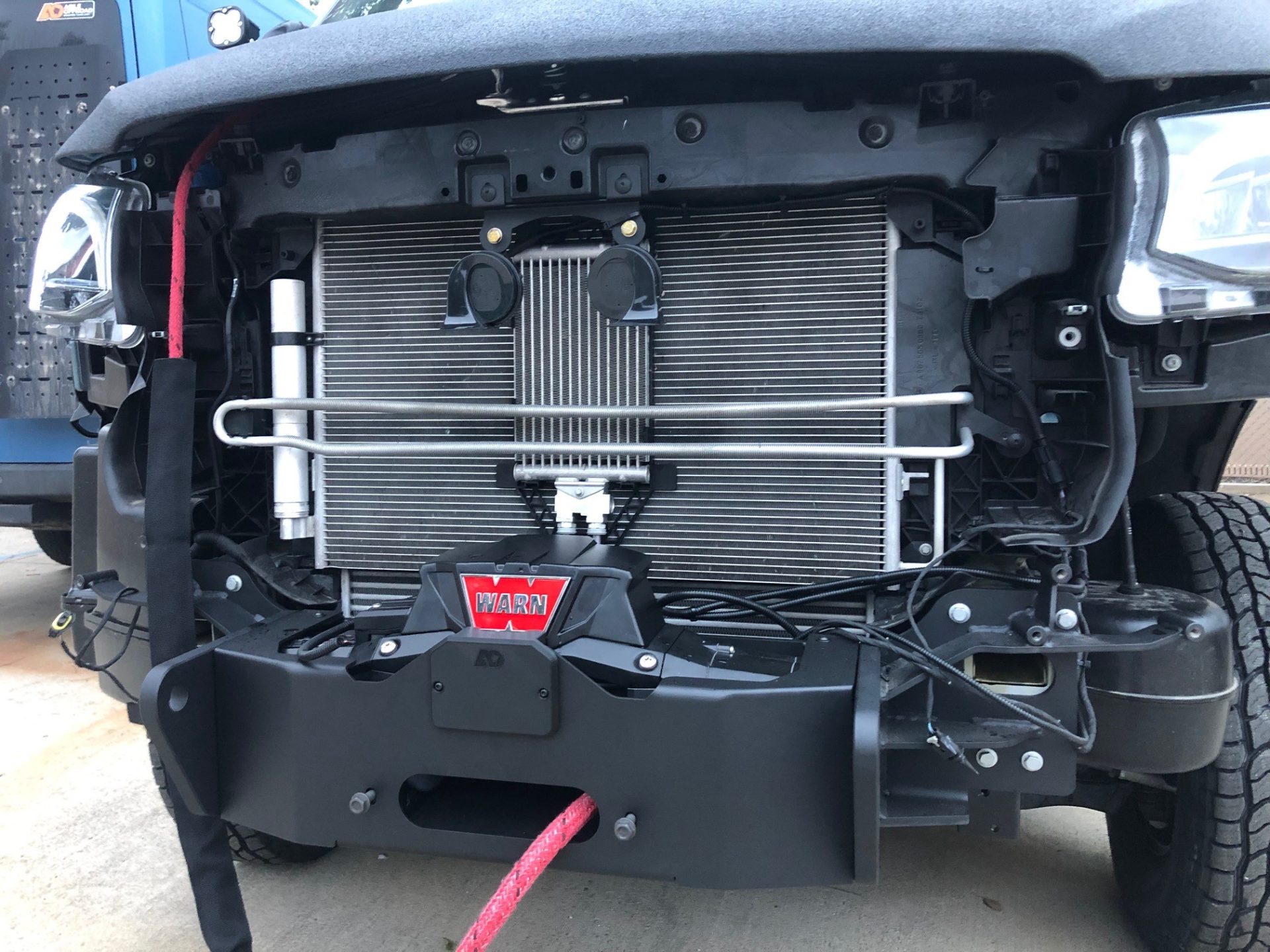 A winch is an essential tool for self-recovery.
