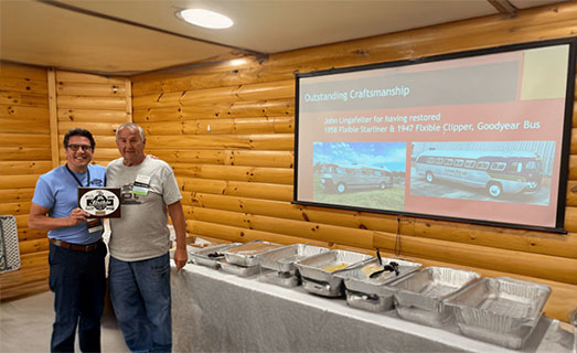 Outstanding Craftsmanship – John Lingafelter (restored 1958 Flxible Starliner & 1947 Flxible ‘Goodyear’ Clipper)