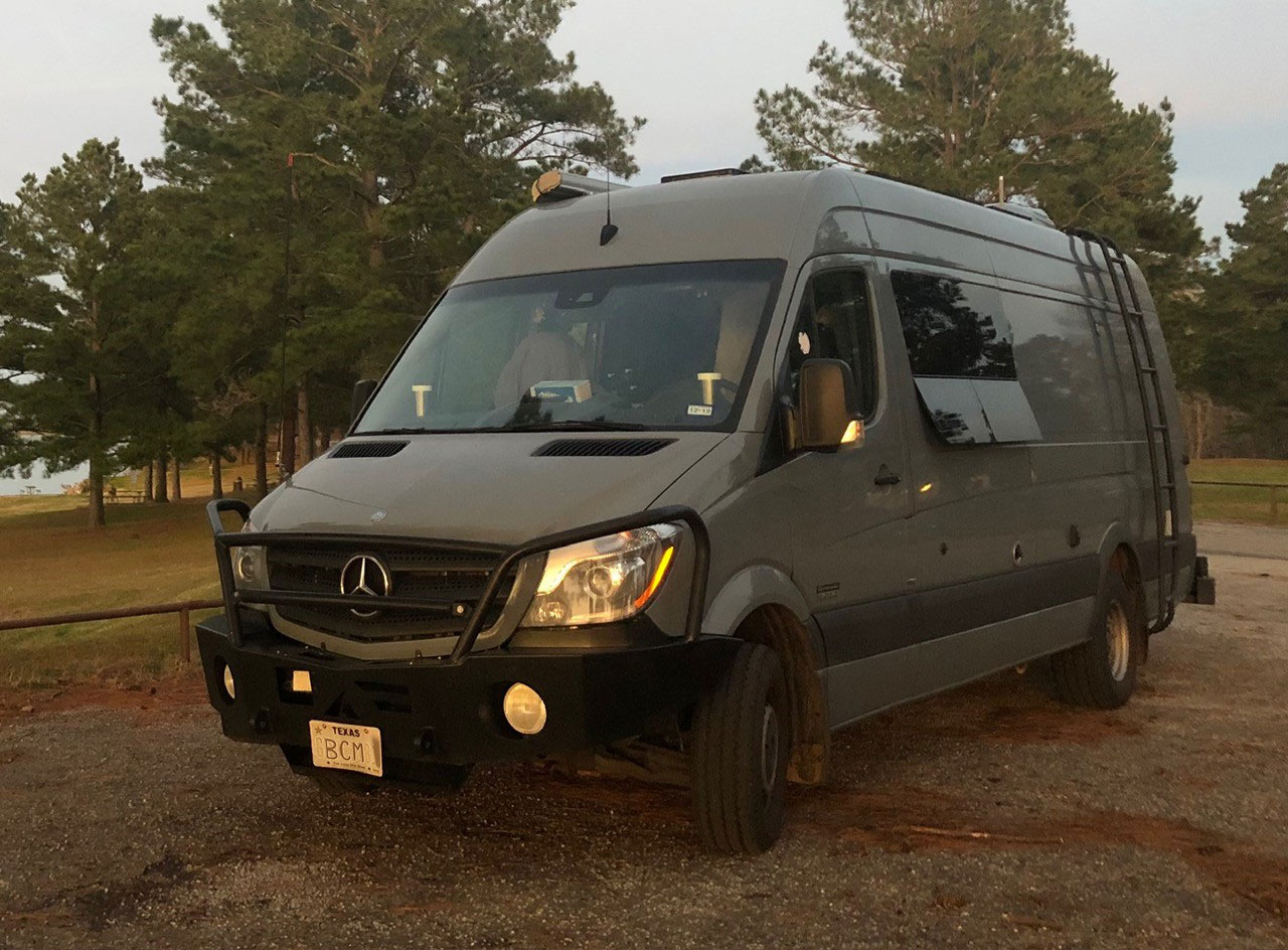 Elvie – Our 4x4 Dually Sprinter Van - bus conversion photo