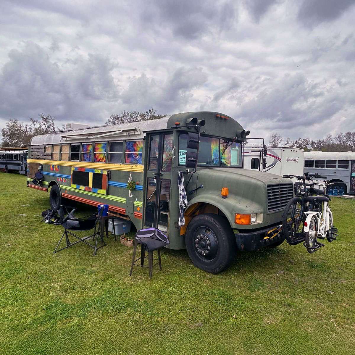 Nomads Unite - 3rd Annual Field Trip to All World Acres - bus conversion photo