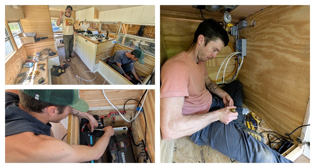 Skoolie Solar Project Weekend.