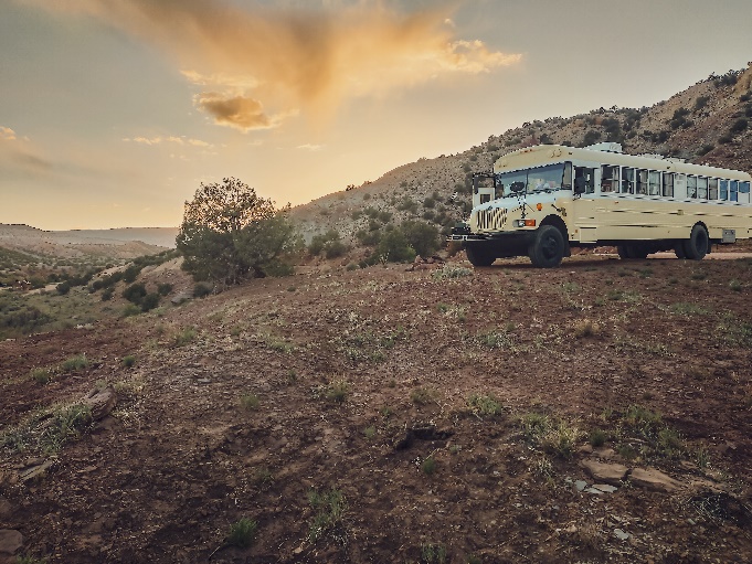 The Outlandish Family (Rollin Ryver – A 2002 International) - bus conversion photo
