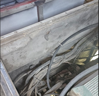 Fire and Heat Protection in my Eagle Engine Compartment - bus conversion photo